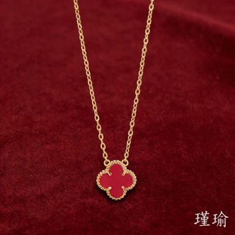 JINYU/唯享 经典百搭爆款K0649经典红色大小叶子一体