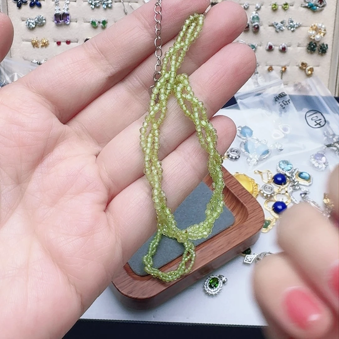 橄榄石颈饰未镶嵌手链