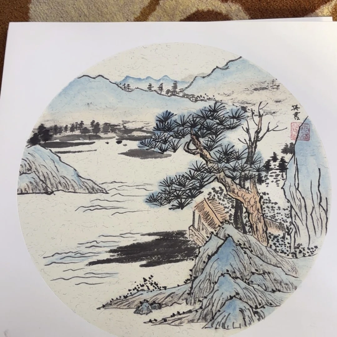 国画38-38卡纸作品艺