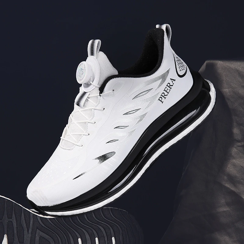 轻奢潮运动鞋2024新款纽扣超轻减震跑步鞋休闲鞋时尚百搭情侣