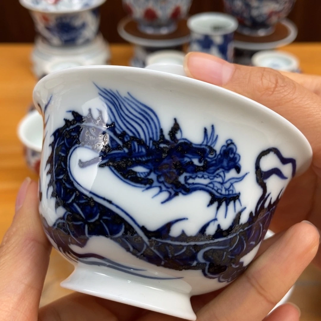 手绘现代茶具非古董