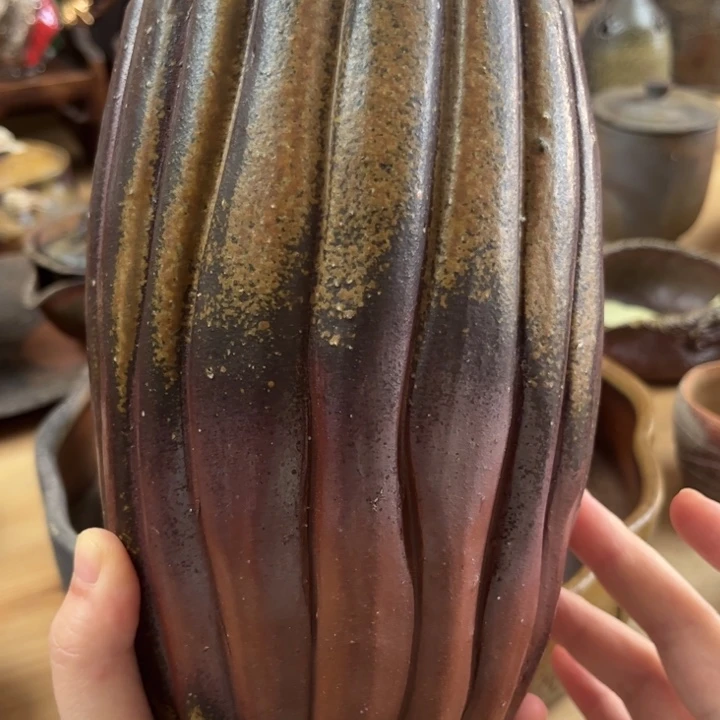 备前烧 原田良二 花入