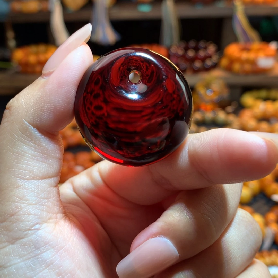 【闪购商品】血珀吊坠(不含链)未镶嵌蜜蜡吊坠