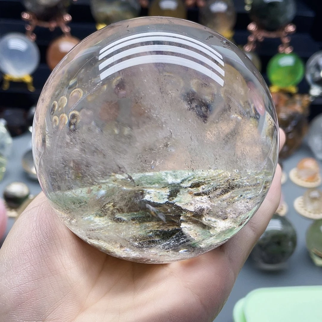 未镶嵌珠宝半成品水晶天然幽灵86.7mm
