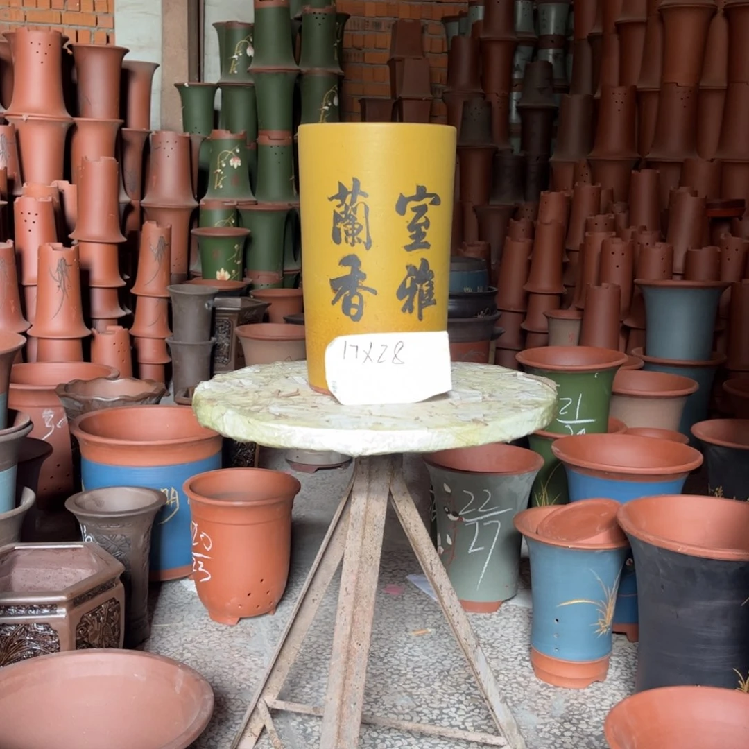 全部花苞紫砂花盆^_^