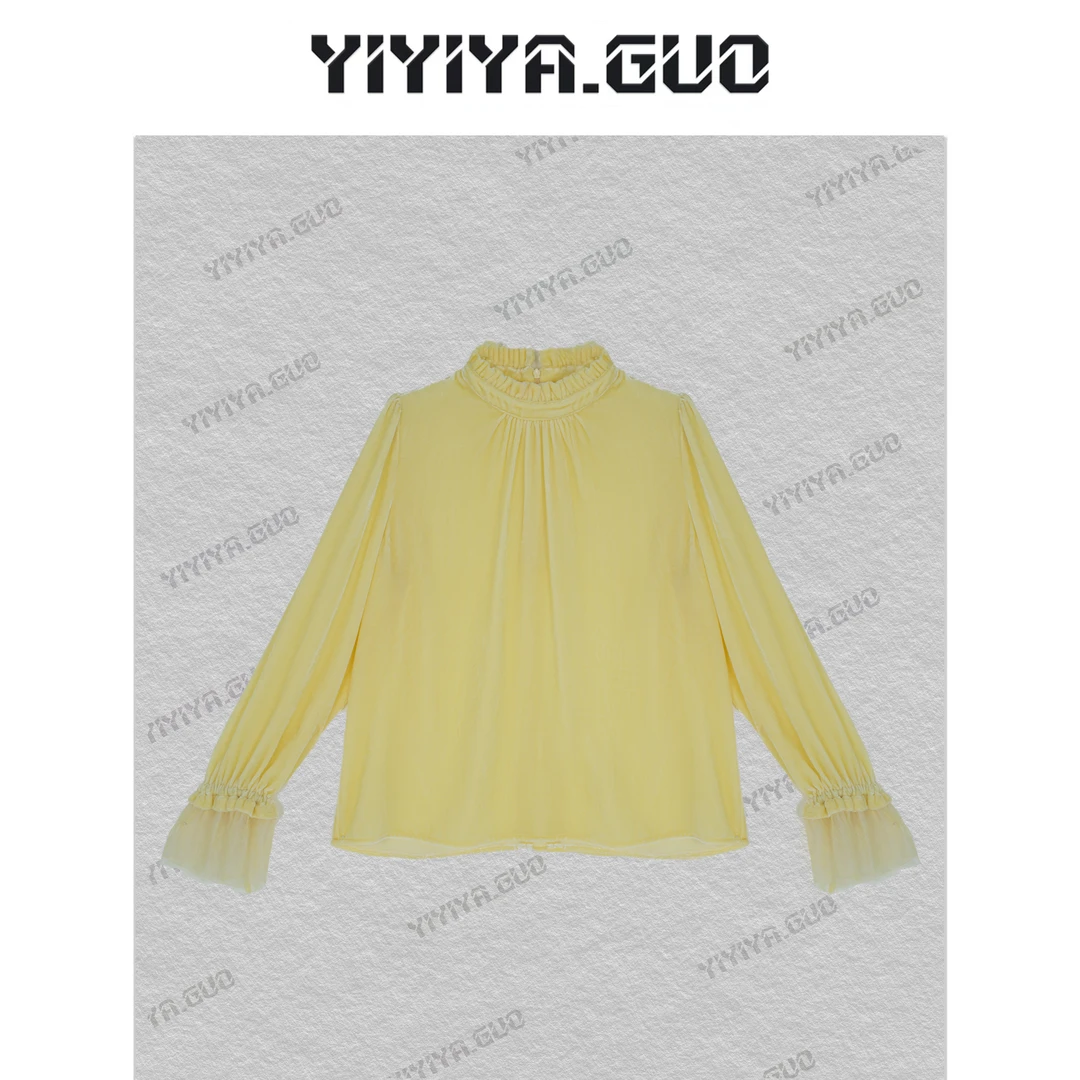 yiyiya.Guo艺艺吖【山野柔风】时尚立领长袖上衣25SS0374