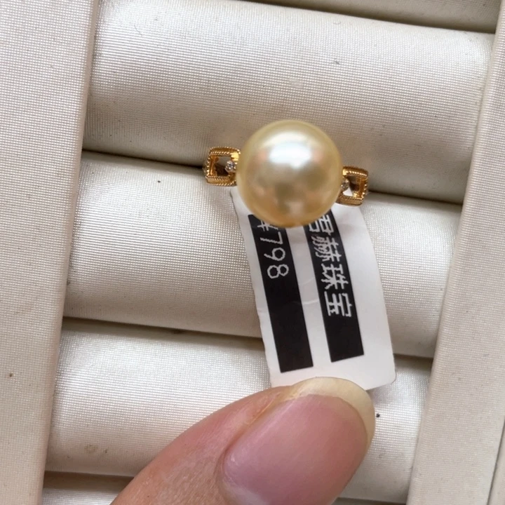 银S925镶嵌手绳海水珍珠