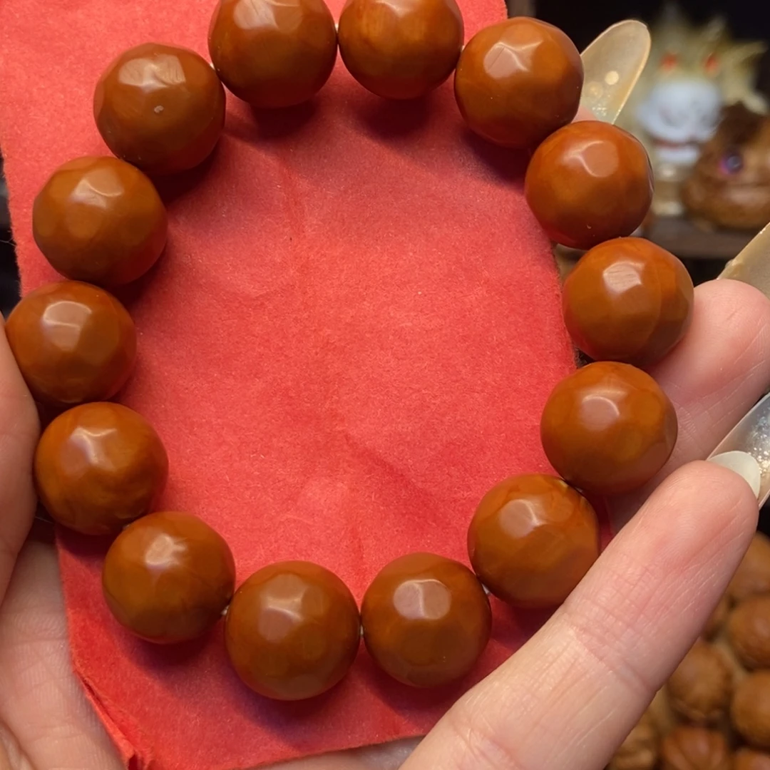 橄榄核手串/手链钻石纹铁核