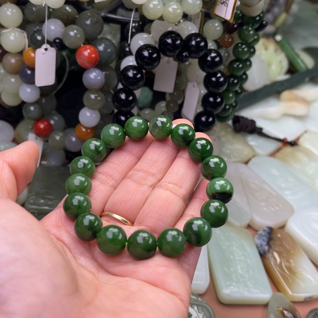 和田玉（碧玉）未镶嵌手串