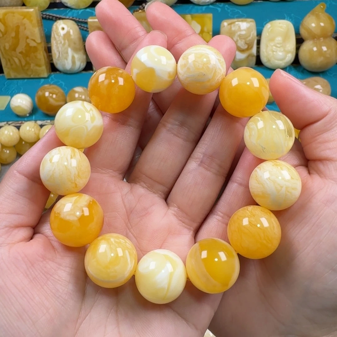 琥珀手链未镶嵌蜜蜡