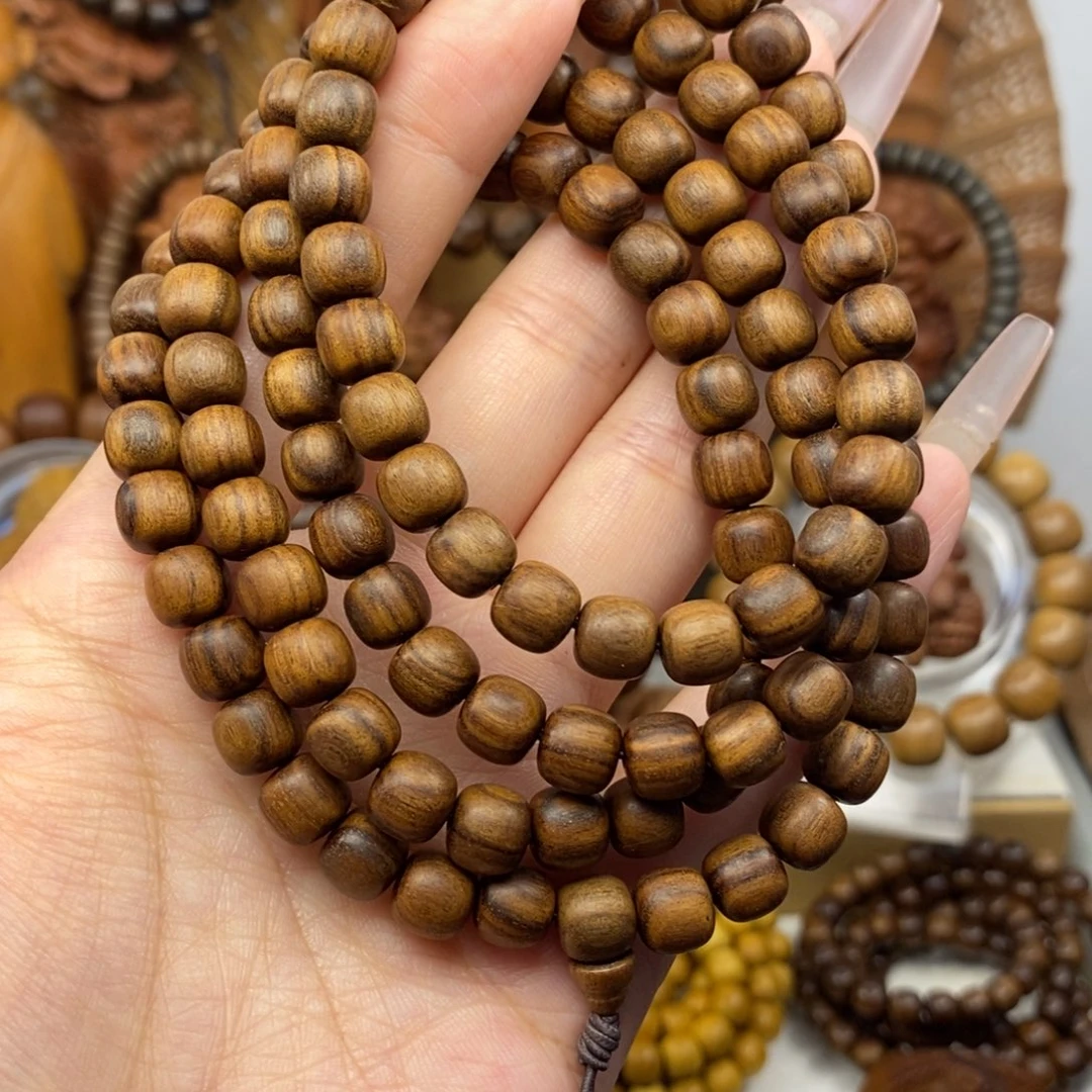 手串/手链檀香木迈索尔老山檀香0708多圈奶香，瑕疵