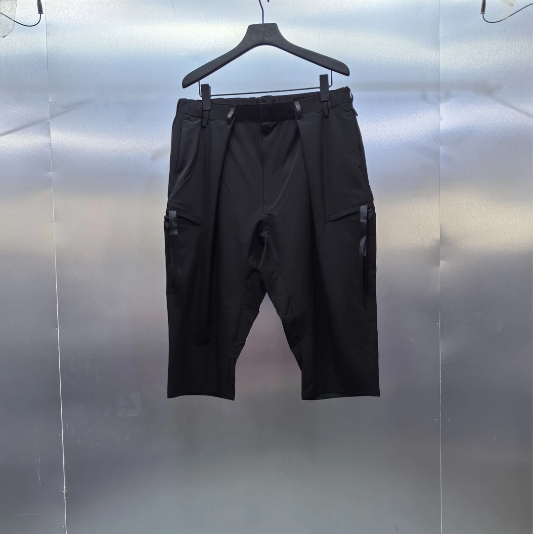 Q07-61010-BRI魔术腰头梭织时尚潮流八分裤