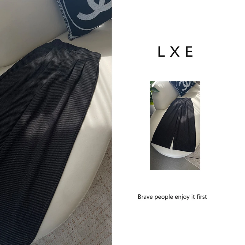 【春临】慵懒山本风春装新款休闲裤百搭高腰宽松阔腿裤