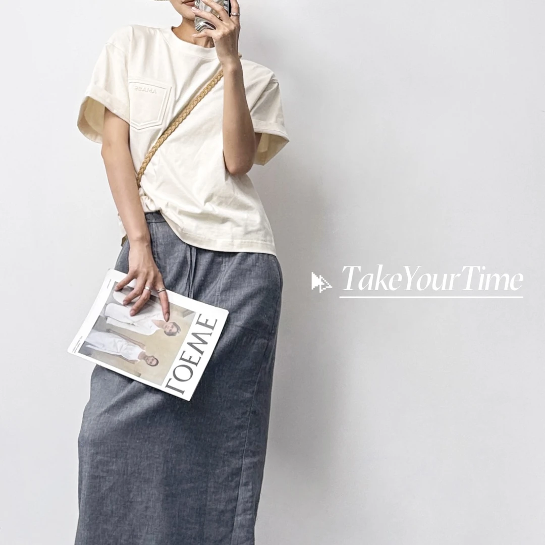 AMASS/阿玛施夏季【限定系列】简约T恤白色时尚休闲百搭宽松设计师