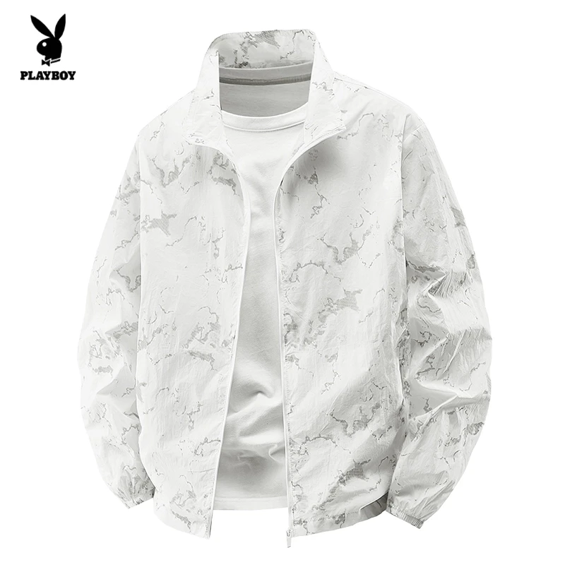 花花公子夏季超轻薄立领防晒衣情侣户外宽松防紫外线百搭超薄休闲