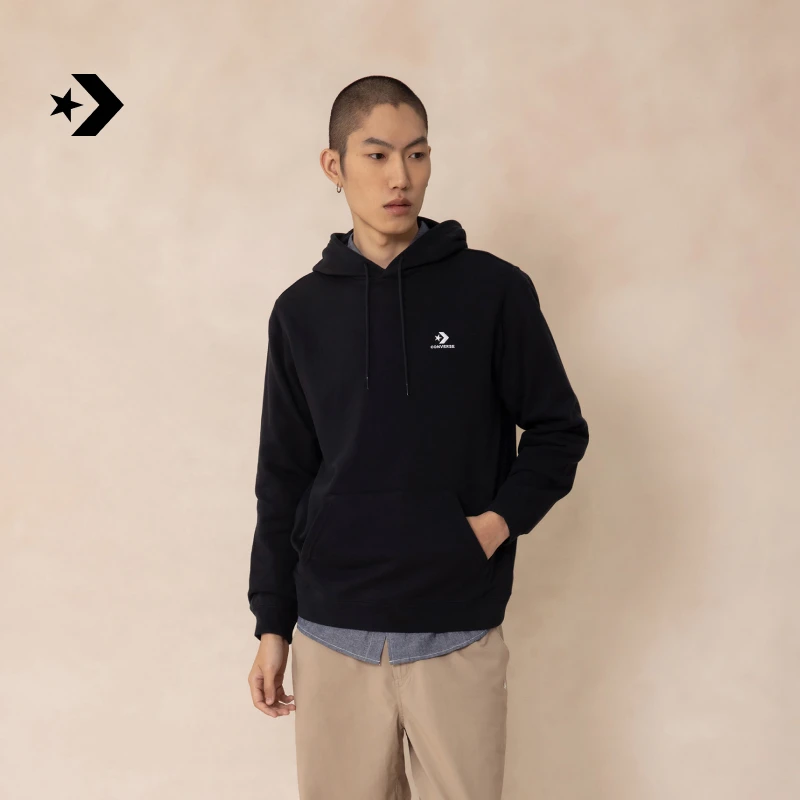 匡威男休闲复古星箭标连帽卫衣CONVERSE MCH700