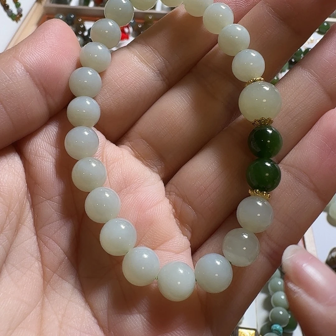 和田玉未镶嵌手链