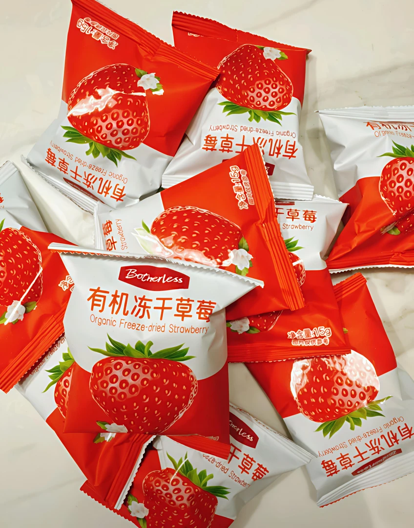 正品代购拆分装有机冻干草莓小包装休闲解馋健康网红零食宝宝孕妇