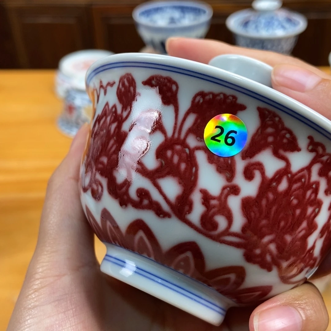 手绘现代茶具非古董陈*