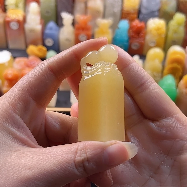 昌化石印石人****）手工定制2厘米，葫芦