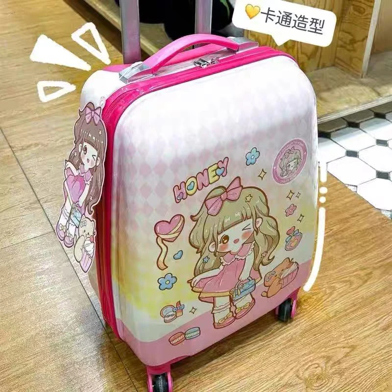 日韩拉杆箱旅行箱行李箱少女潮流时尚万向轮卡通风
