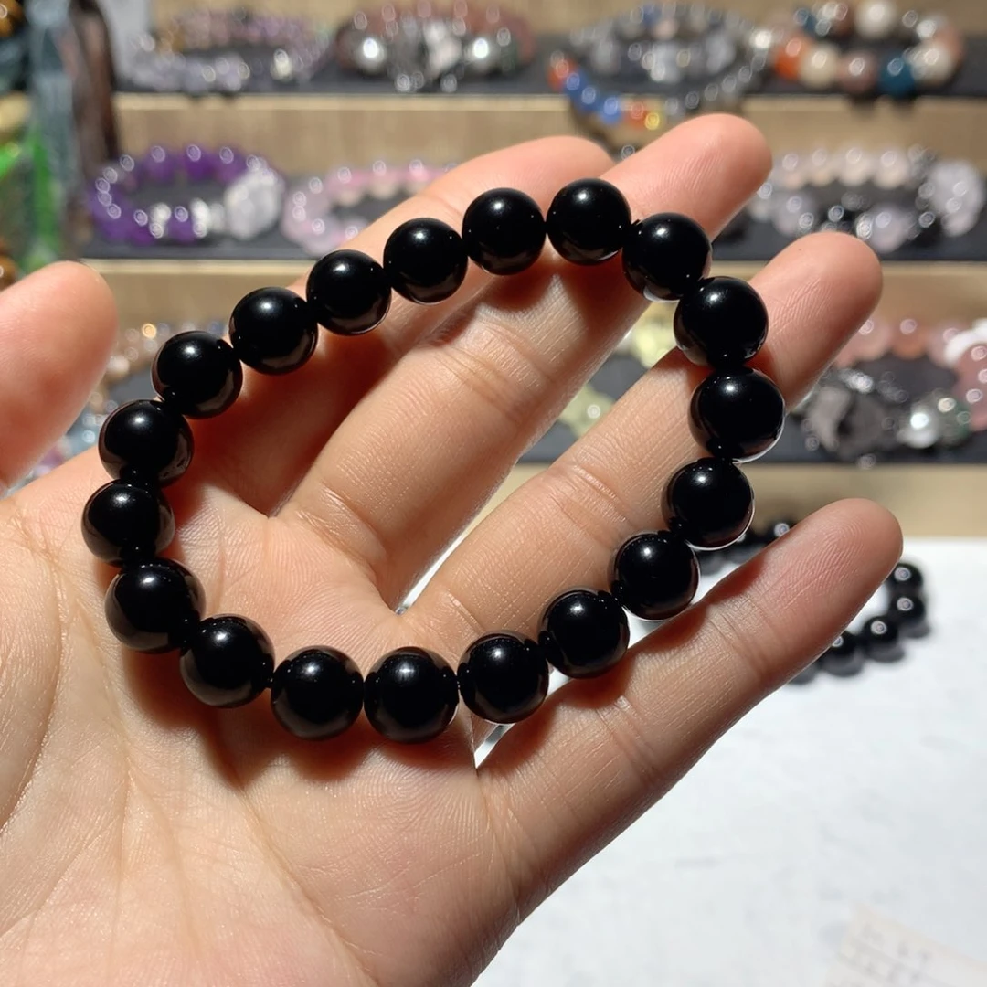 黑曜岩手串未镶嵌