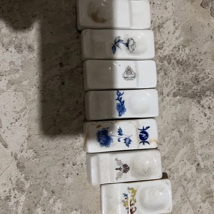 景德镇高温陶瓷陶瓷筷子架8个