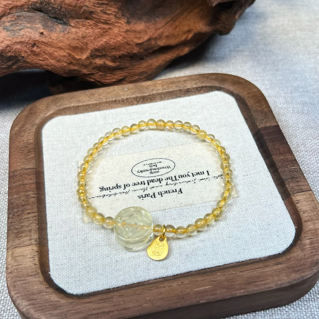 【一个亿】TGS天然水晶手串原创设计 K139