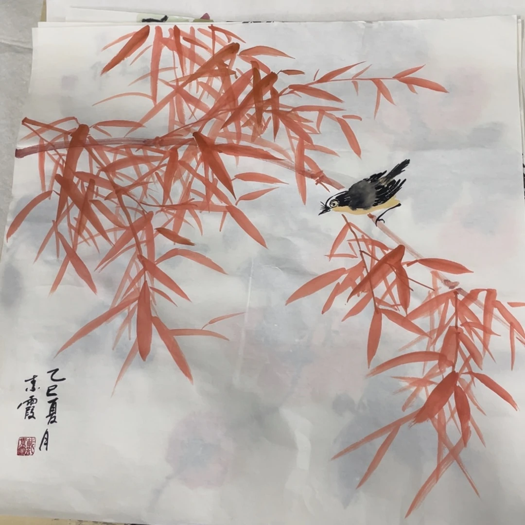 国画代素霞老师绘画