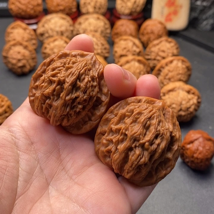 把件文玩核桃41尺蓟县山地虎头