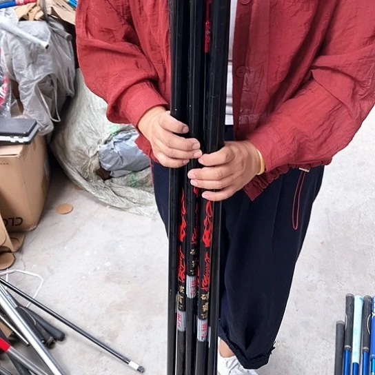 盲盒抄网杆随机发黑红瑕疵无售后长的