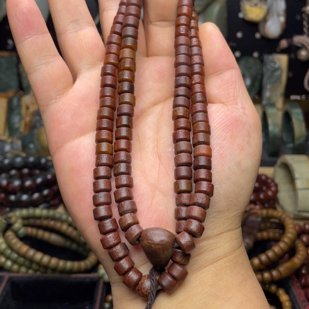 岫岩河磨玉（透闪石质玉）未镶嵌颈饰8×6