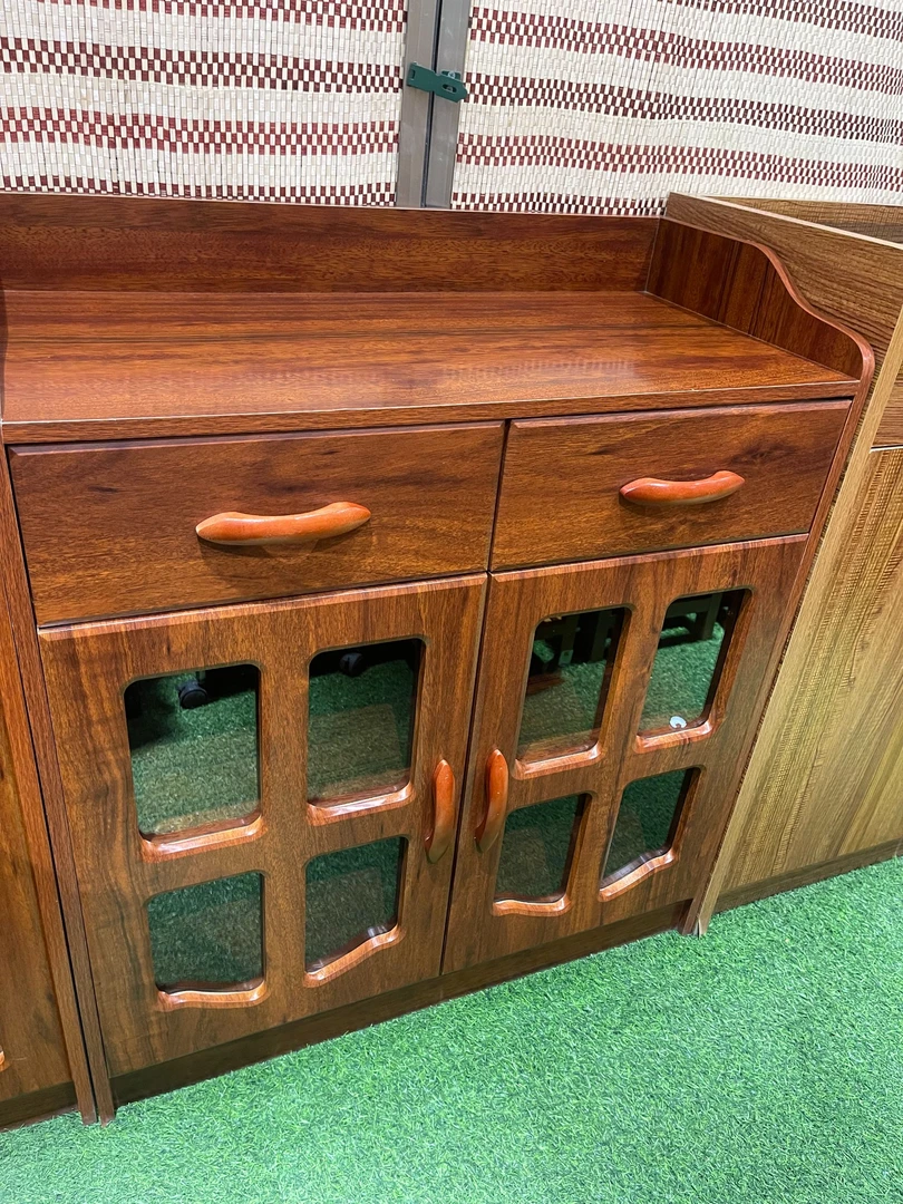 酒店简约现代木色餐边柜酒柜客厅柜子饭店酒水柜餐边柜双门置物