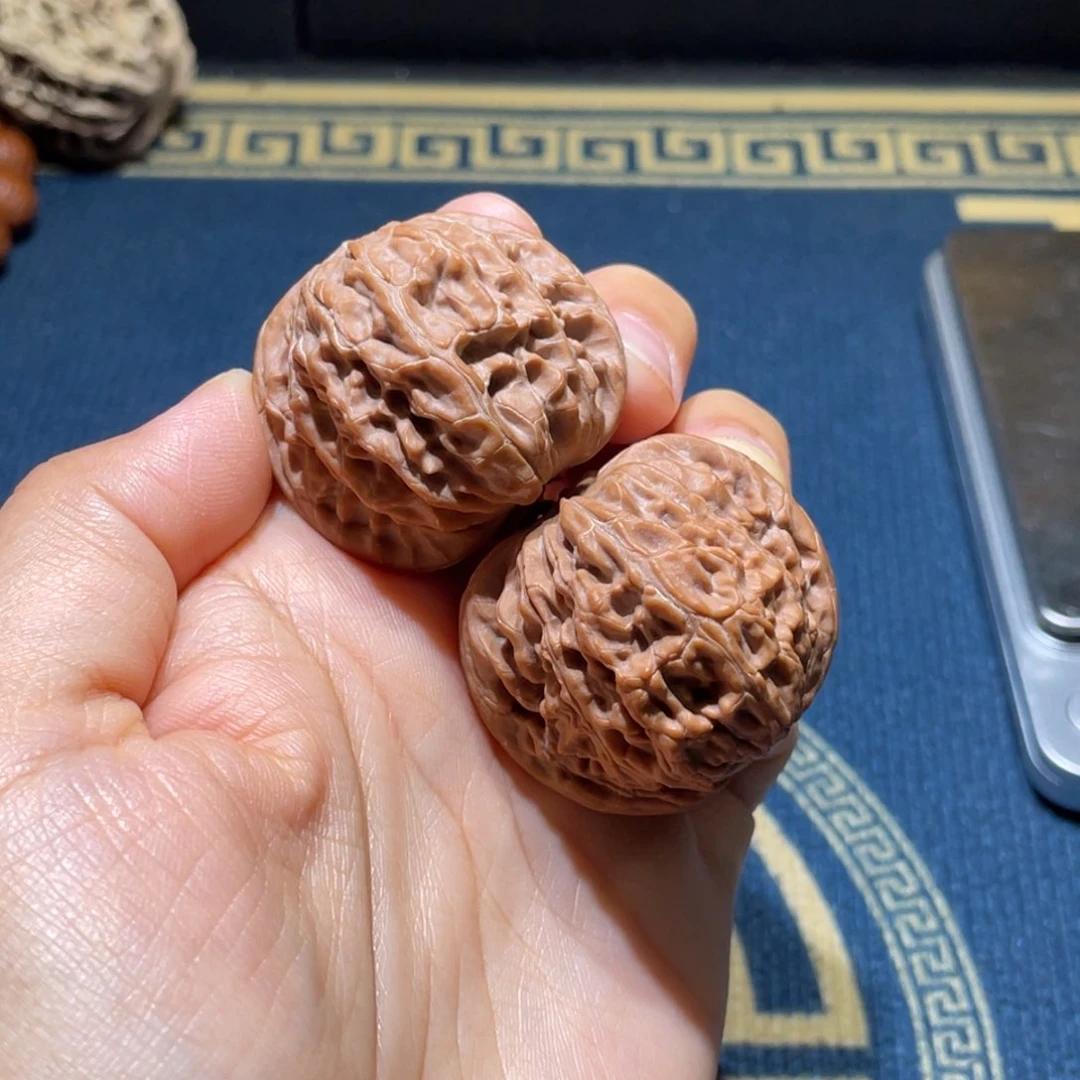 文玩核桃吊坠15号37尺全品红磨正磨