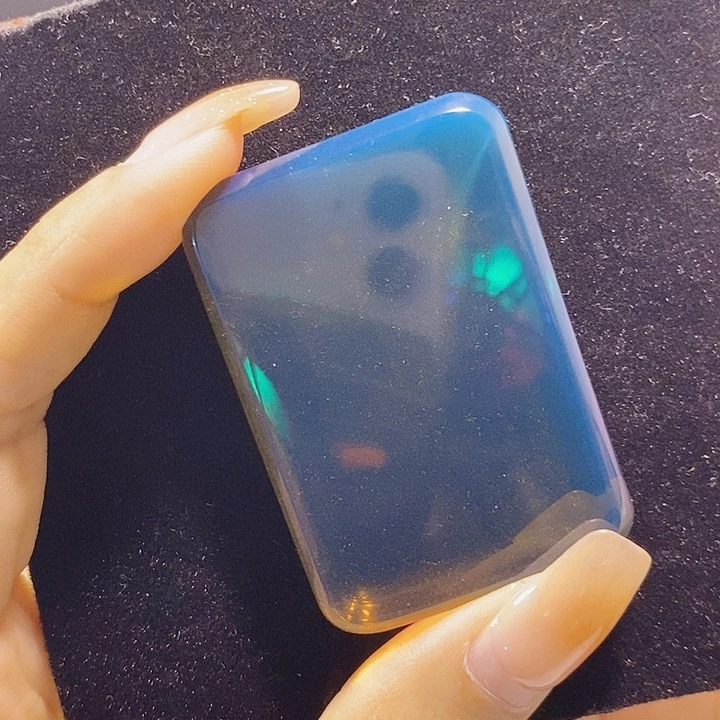 蓝珀未镶嵌珠宝奇石墨西哥蓝珀无事牌