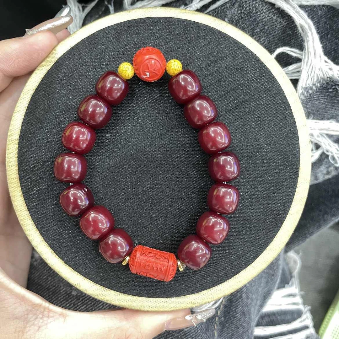 酒红菩提手串11mm+-1019031