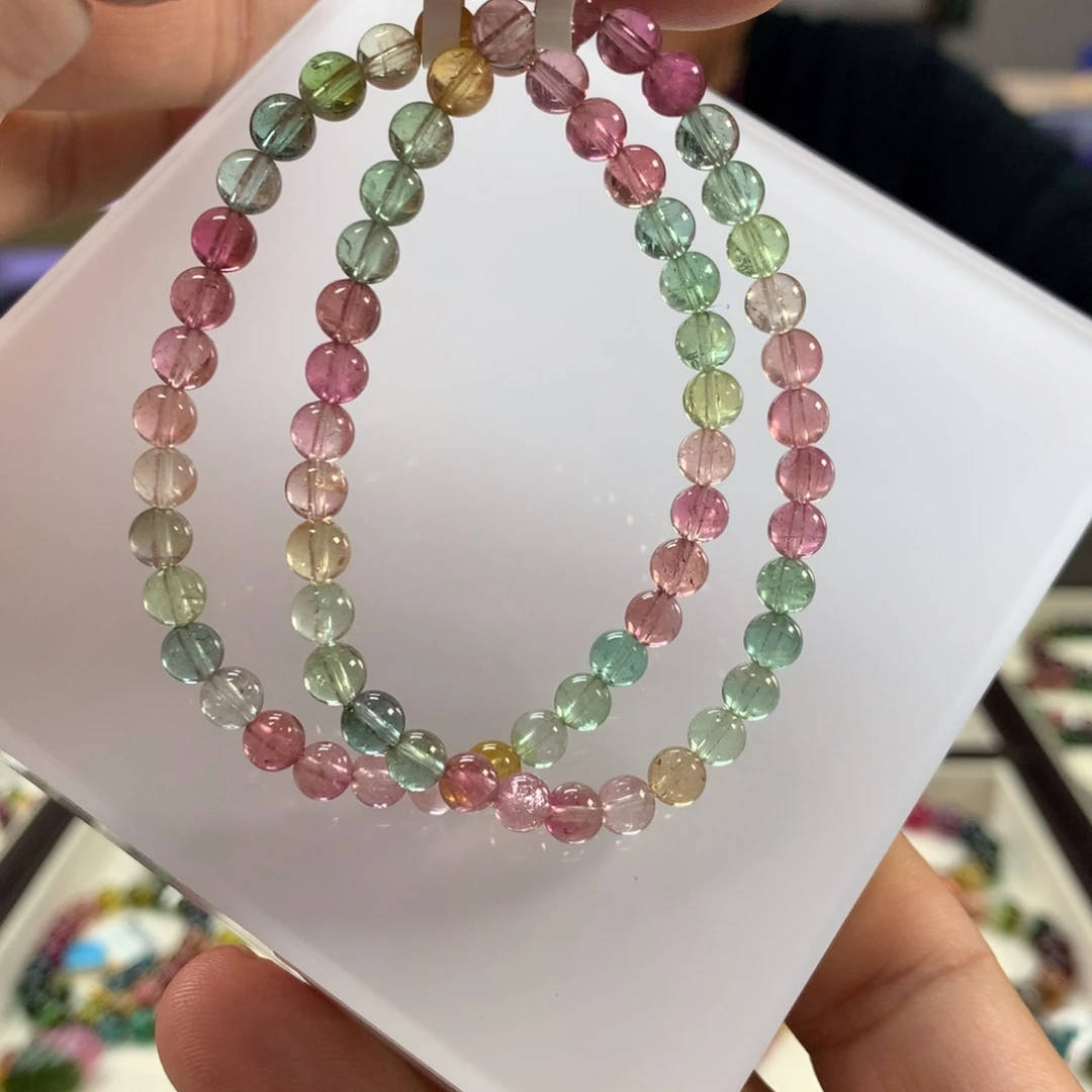 手链碧玺未镶嵌多样性发其一条5.3左右