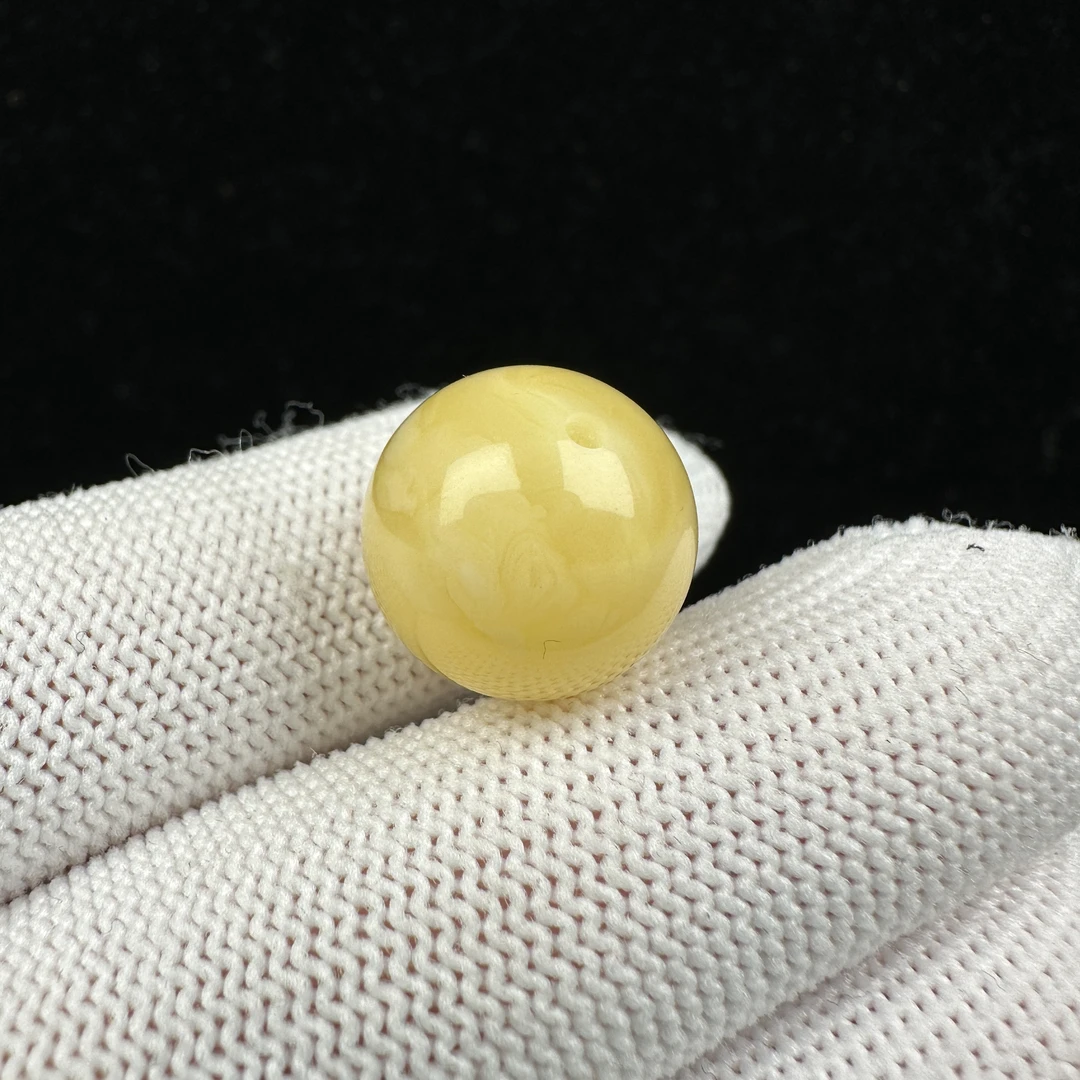 M3628天然原矿蜜蜡 单珠14.3mm1.74克 90元/克