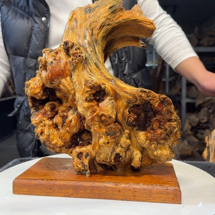 木神**木王一刀琥珀木110