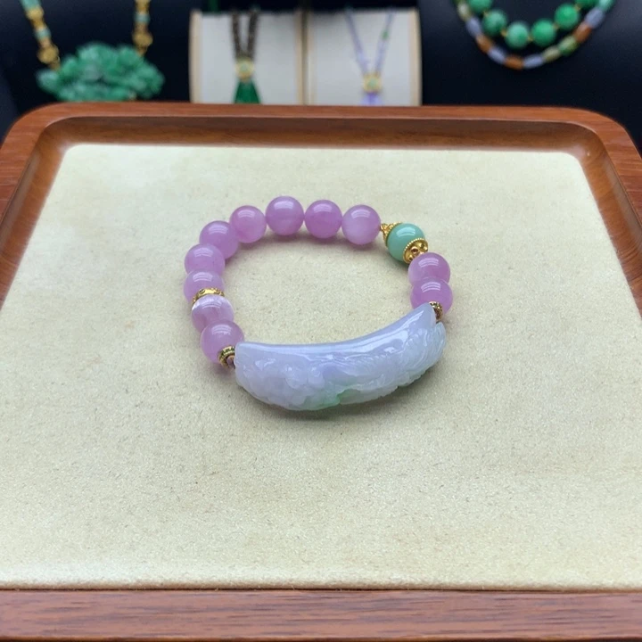 翡翠未镶嵌手链翡翠手牌