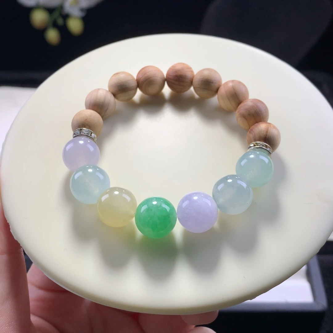 翡翠未镶嵌手串卡11