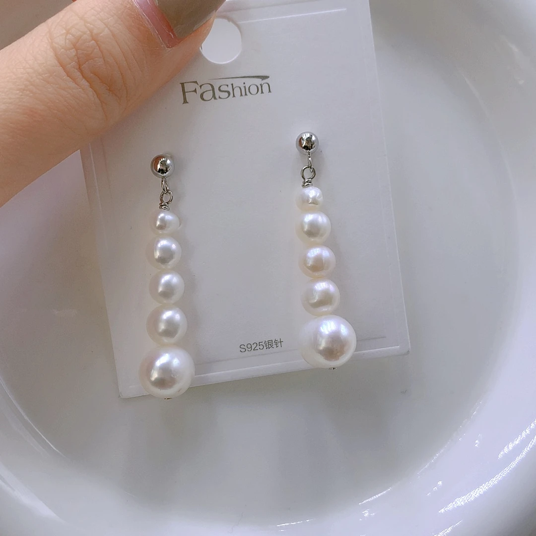 颈饰银S925镶嵌淡水珍珠