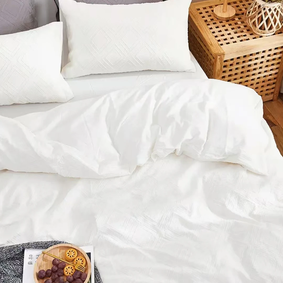 时尚家居轻奢现代简约设计感舒适亲肤休闲双人家居床品被套6D862