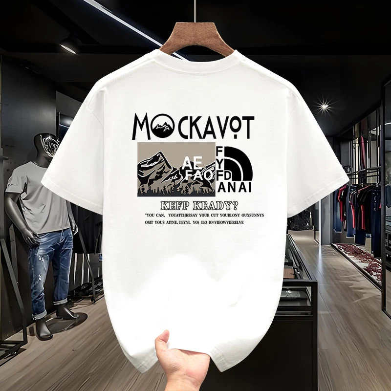 泰维肯戈美式痞帅潮流短袖T恤男潮牌街头圆领个性休闲夏季纯棉