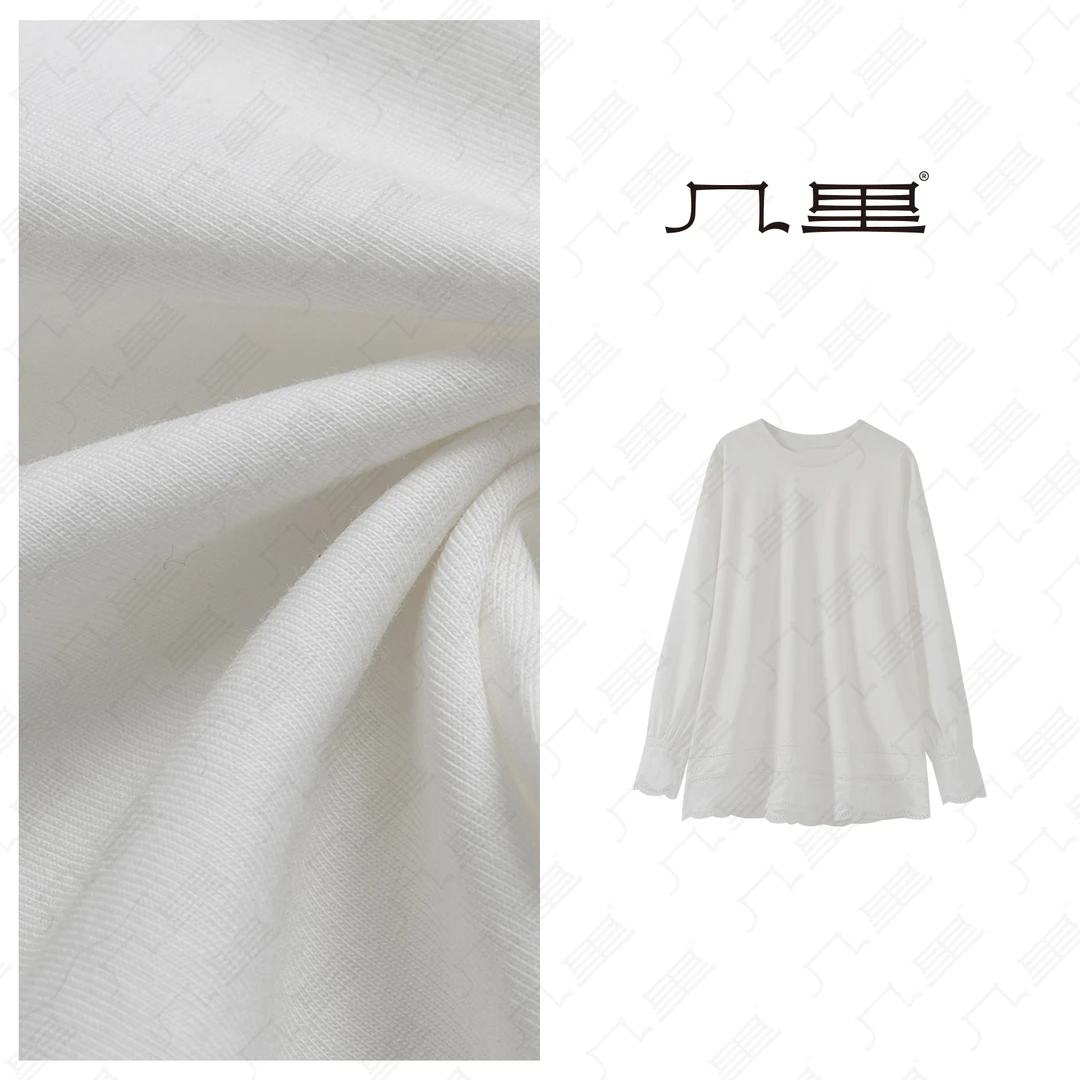 几里与麻【极简绵柔衫】百搭蕾丝边打底 衣长77 胸围118 1121463