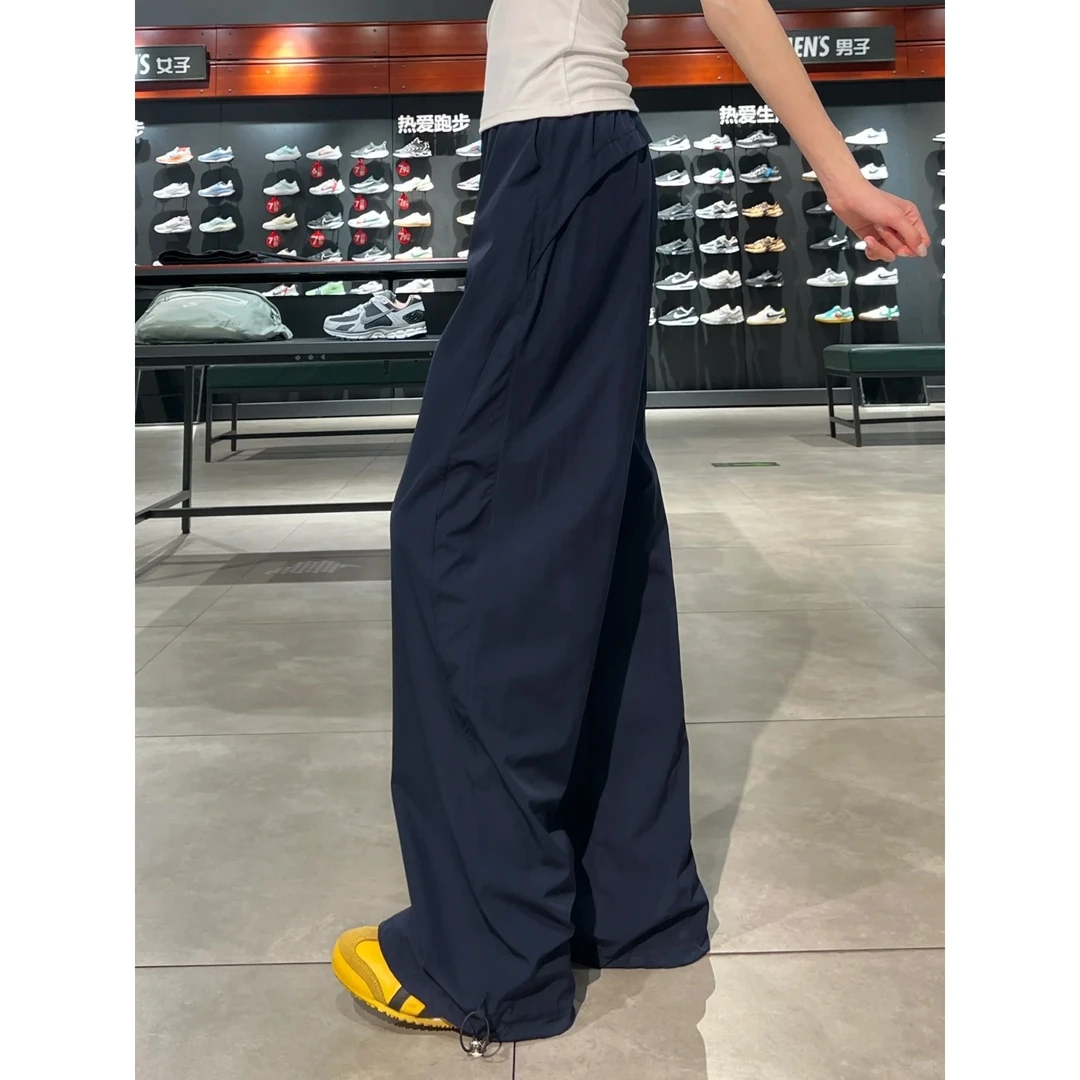 夏季通勤阔腿工装裤女时尚百搭宽松显瘦垂感轻薄直筒休闲裤阔腿裤