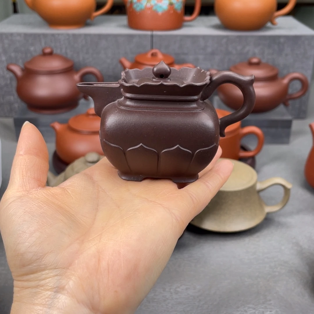爱***尊茶壶紫砂紫砂壶120毫升
