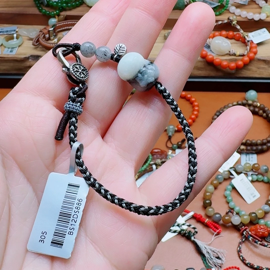 K***.和田玉未镶嵌颈饰