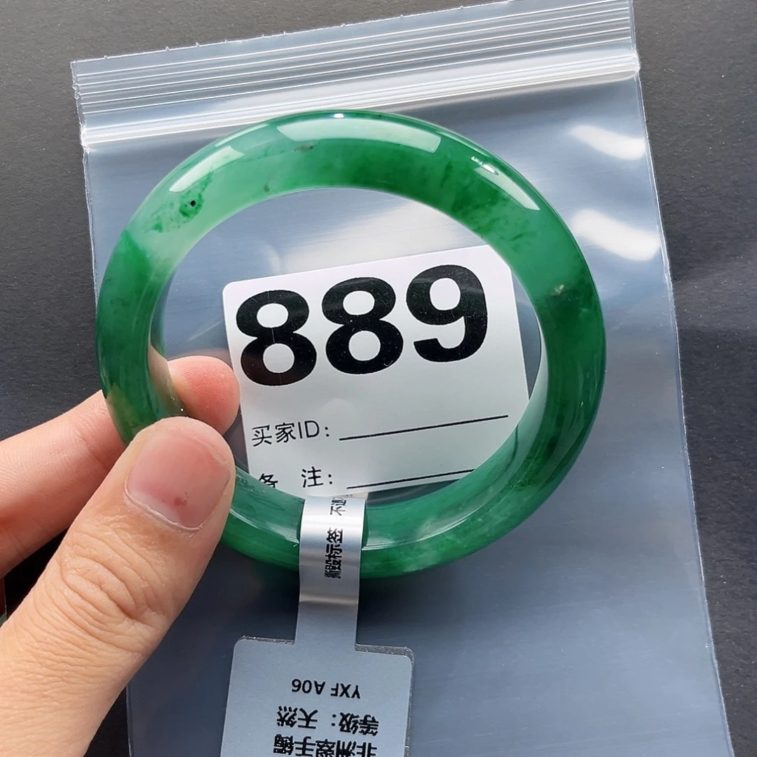 未镶嵌手镯石英质玉（非洲翠）60圈口889
