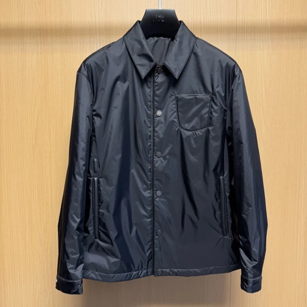 【1986臻选】8213男士休闲商务翻领尼龙棉服外套